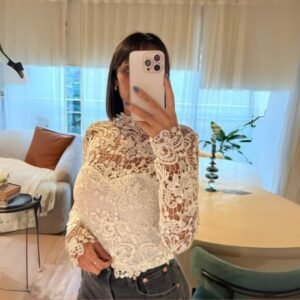 Blusa de encaje